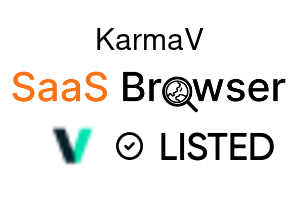 KarmaV - SaaS Browser Verified Badge