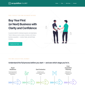 SME Acquisition Toolkit Screenshot