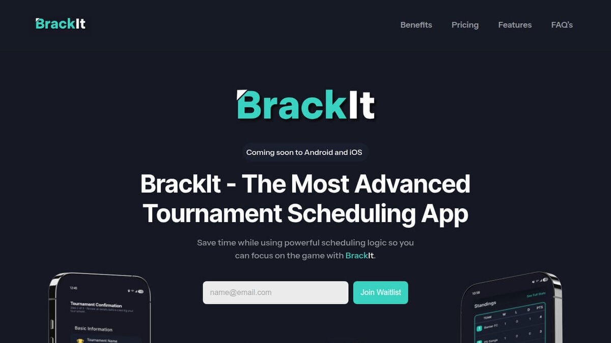 BrackIt homepage