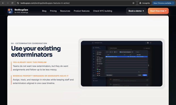 BedbugOps NYC Screenshot 2