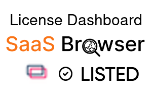 License Dashboard - SaaS Browser Verified Badge