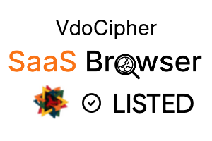 VdoCipher - SaaS Browser Verified Badge
