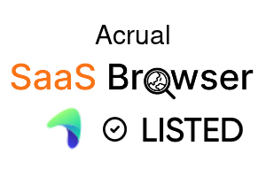 Acrual - SaaS Browser Verified Badge