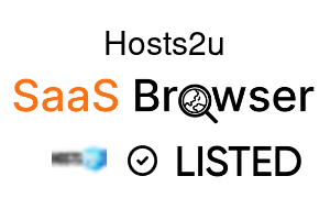 Hosts2u - SaaS Browser Verified Badge
