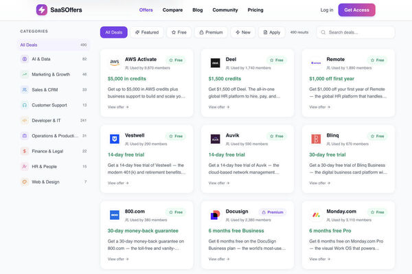 SaasOffers Screenshot 1