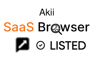 Akii - SaaS Browser Verified Badge