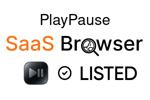 PlayPause - SaaS Browser Verified Badge