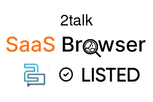2talk - SaaS Browser Verified Badge