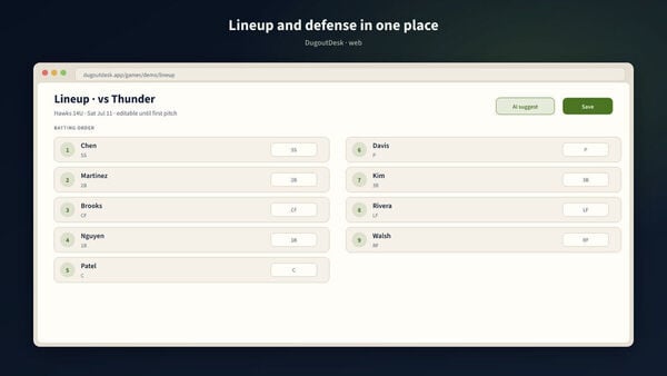DugoutDesk Screenshot 5
