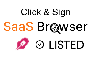 Click & Sign - SaaS Browser Verified Badge