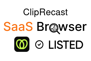 ClipRecast - SaaS Browser Verified Badge