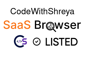CodeWithShreya - SaaS Browser Verified Badge