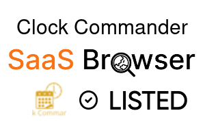 Clock Commander - SaaS Browser Verified Badge