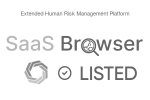 Extended Human Risk Management Platform - SaaS Browser Verified Badge