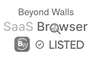 Beyond Walls - SaaS Browser Verified Badge
