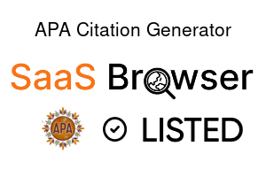 APA Citation Generator - SaaS Browser Verified Badge