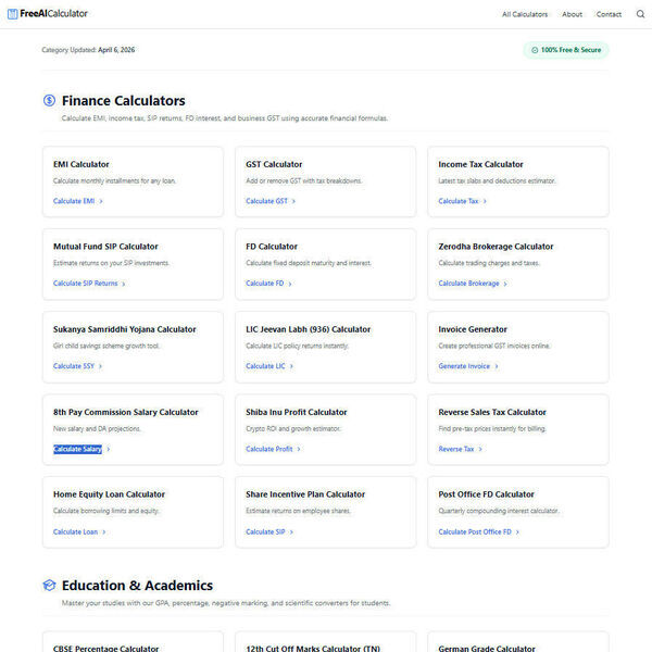 FreeAICalculator Screenshot 2