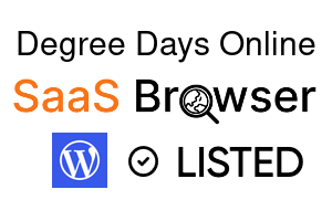 Degree Days Online - SaaS Browser Verified Badge