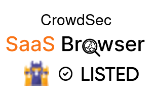CrowdSec - SaaS Browser Verified Badge