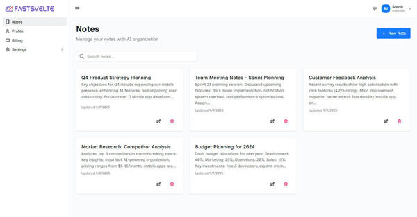 FastSvelte Screenshot 7