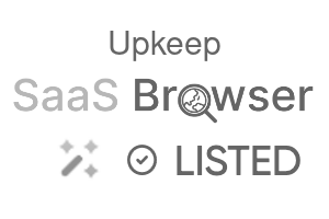 Upkeep - SaaS Browser Verified Badge