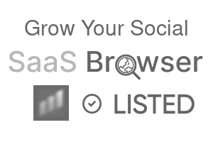 Grow Your Social - SaaS Browser Verified Badge