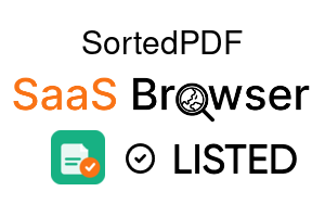 SortedPDF - SaaS Browser Verified Badge