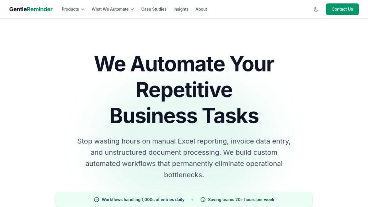 Parse2ERP homepage
