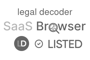 legal decoder - SaaS Browser Verified Badge