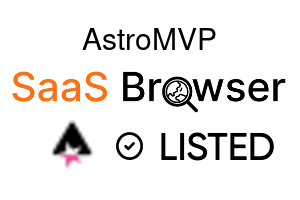 AstroMVP - SaaS Browser Verified Badge
