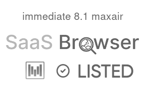 immediate 8.1 maxair - SaaS Browser Verified Badge
