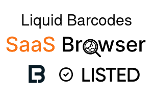 Liquid Barcodes - SaaS Browser Verified Badge