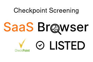 Checkpoint Screening - SaaS Browser Verified Badge