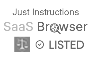 Just Instructions - SaaS Browser Verified Badge