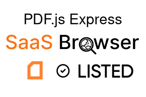 PDF.js Express - SaaS Browser Verified Badge
