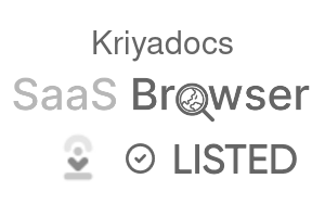 Kriyadocs - SaaS Browser Verified Badge