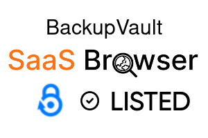 BackupVault - SaaS Browser Verified Badge