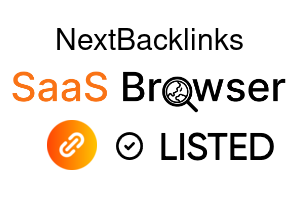 NextBacklinks - SaaS Browser Verified Badge