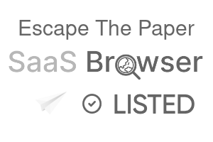 Escape The Paper - SaaS Browser Verified Badge