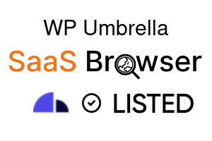 WP Umbrella - SaaS Browser Verified Badge