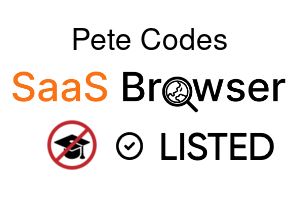 Pete Codes - SaaS Browser Verified Badge
