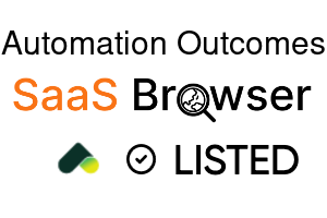 Automation Outcomes - SaaS Browser Verified Badge