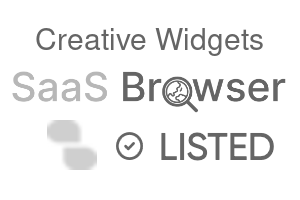 Creative Widgets - SaaS Browser Verified Badge