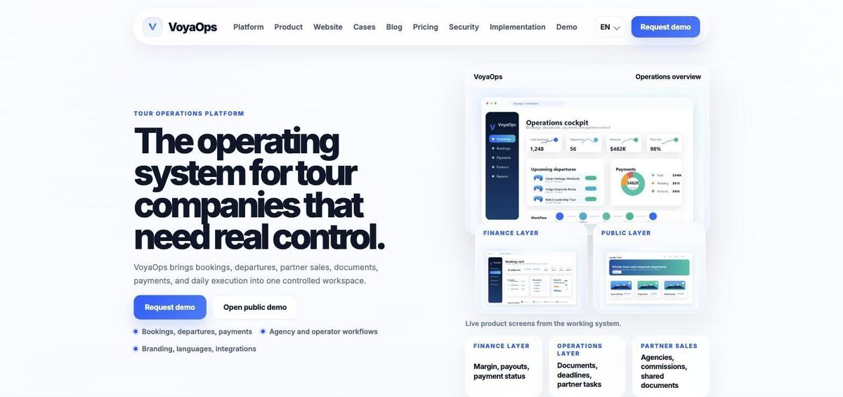 VoyaOps homepage