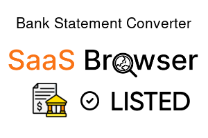 Bank Statement Converter - SaaS Browser Verified Badge