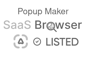 Popup Maker - SaaS Browser Verified Badge