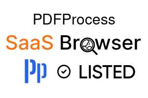 PDFProcess - SaaS Browser Verified Badge