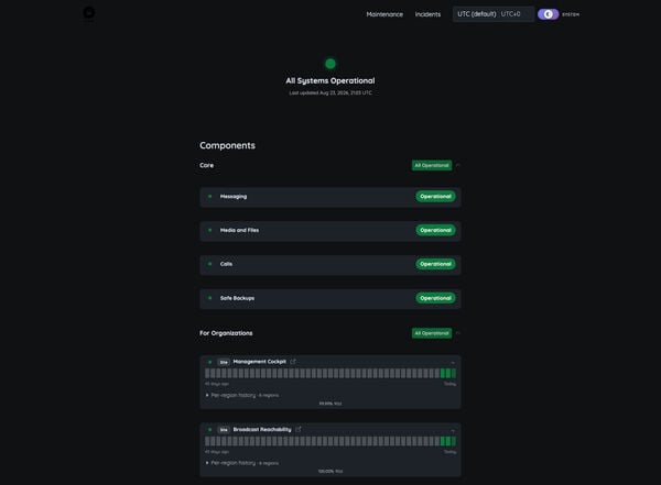 Status Page Screenshot 10