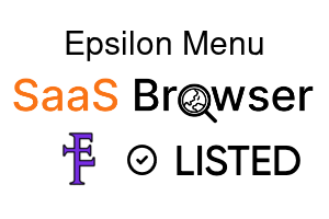 Epsilon Menu - SaaS Browser Verified Badge