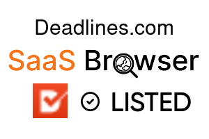 Deadlines.com - SaaS Browser Verified Badge